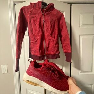 Lululemon Athletica Red scuba and Nike sneaks bundle!